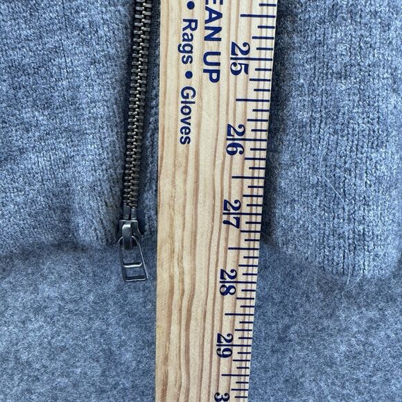 Anthropologie Womens Moto Alpaca Wool Cardigan Sz XL Gray Cabincore Luxe Lounge - Picture 11 of 14